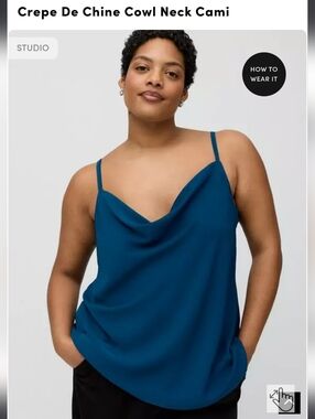 Torrid Crepe Cowl Neck Cami